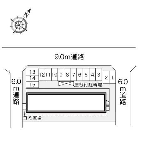 ★手数料０円★守谷市薬師台　月極駐車場（LP）